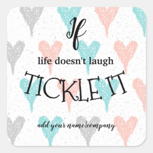 Adesivo Quadrado Tickle personalizado