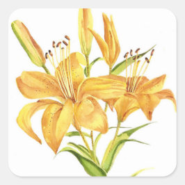 Adesivo Quadrado Tiger Lily