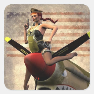 Adesivo Quadrado Tigre Voador