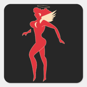 Adesivo Quadrado Tigres voadores - Anjo do Inferno