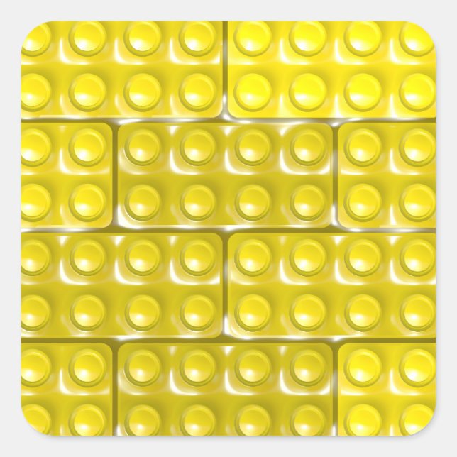 Adesivo Quadrado Tijolos do Construtor - (Frente)