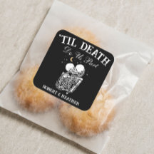 Til Death Skeleton Amava Gótico Tarot Card Casamen