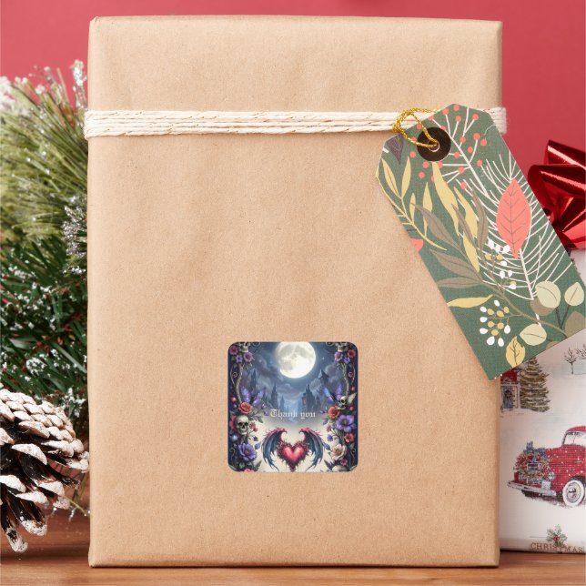 Adesivo Quadrado Till Death & Moonlight Bind Us.  (Feriado)