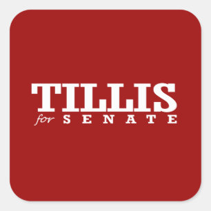ADESIVO QUADRADO TILLIS PARA O SENADO 2014