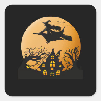Adesivo Quadrado Time To Be Spooky Again Halloween Funny
