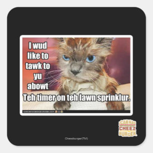 Adesivo Quadrado Timer de pulverização