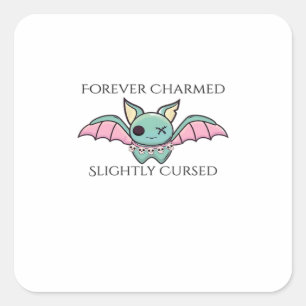 Adesivo Quadrado Tinta Whimsigoth – Florestas Místicas, Luas & Magi