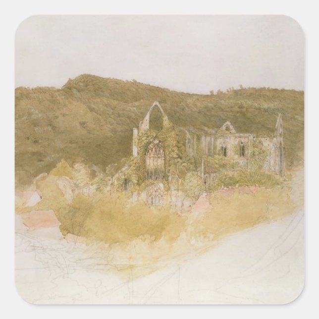 Adesivo Quadrado Tintern Abbey (Frente)