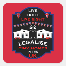 Adesivo Quadrado Tiny House UK