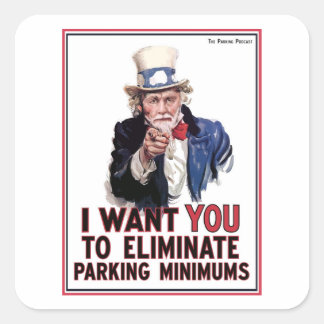 Adesivo Quadrado Tio Shoup Eu Quero Você Vestido