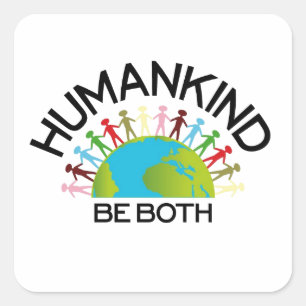 Adesivo Quadrado Tipo humano