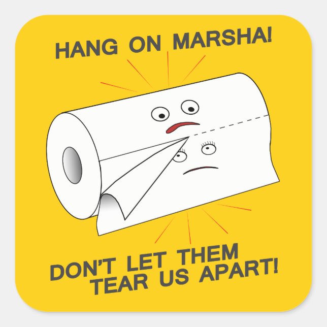 Adesivo Quadrado Tirando-nos (Frente)