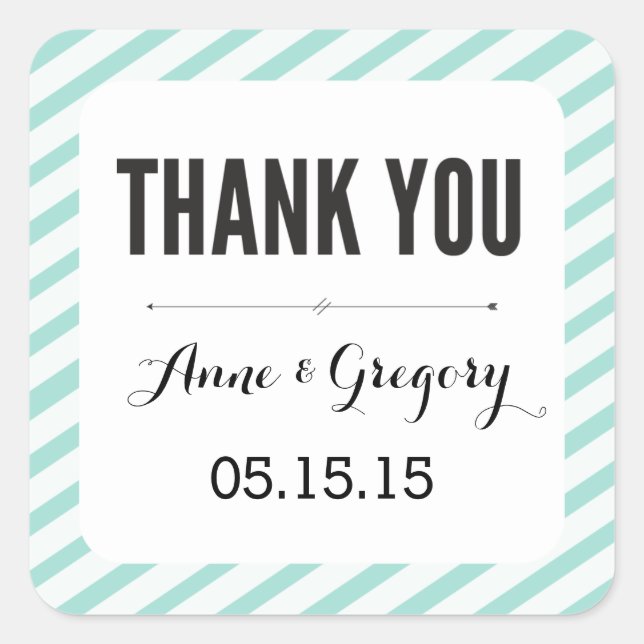 Adesivo Quadrado Tiras De Carnaval Teais Agradeço-Lhe Os Pinheiros (Frente)