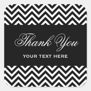 Adesivo Quadrado Tiras de diafragma modernas, pretas e brancas