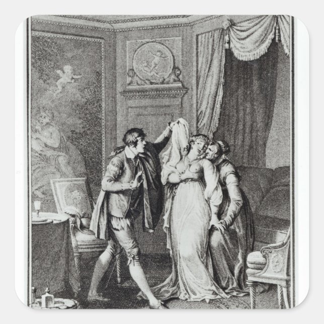 Adesivo Quadrado "Tire esse véu" do capítulo 7 do (Frente)