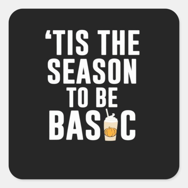 Adesivo Quadrado Tis The Season Basic (Frente)