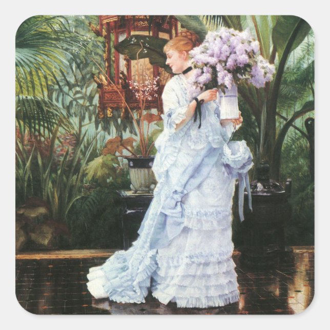 Adesivo Quadrado Tissot: Lilacs (Frente)