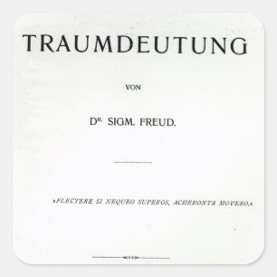 Adesivo Quadrado Titlepage a morrer Traumdeutung por Sigmund Freud