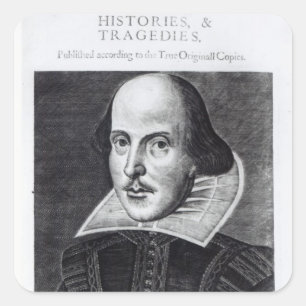 Adesivo Quadrado Titlepage, "Sr. William Shakespeares
