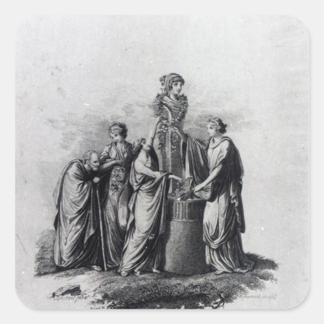 Adesivo Quadrado Título da adaptação de Muzio Clementi (Frente)