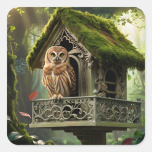 Adesivo Quadrado Toalha e casa