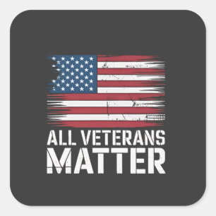 Adesivo Quadrado Toda Matéria Veterana Americana 4 De Julho Patriót