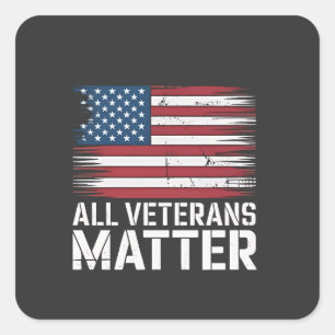Adesivo Quadrado Toda Matéria Veterana Americana 4 De Julho Patriót