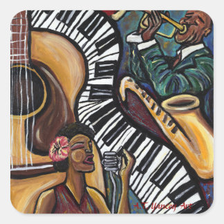 Adesivo Quadrado Todo aquele Jazz Sticker