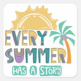 Adesivo Quadrado Todo Verão Tem Uma História