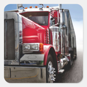 Adesivo Quadrado Todos os Caminhoneiros Americanos