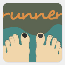 Adesivo Quadrado Toes do Runner