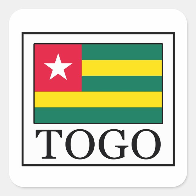 Adesivo Quadrado Togo (Frente)