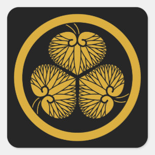 Adesivo Quadrado Tokugawa hollyhock 1(primeiro,segundo,terceiro)33