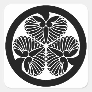 Adesivo Quadrado Tokugawa hollyhock 5(5 Tsunayoshi)23