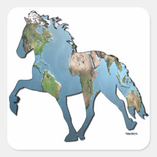 Adesivo Quadrado Tolting o mundo