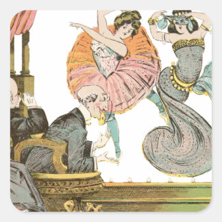 Adesivo Quadrado Tomando a mira.