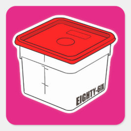 Adesivo Quadrado Topo vermelho