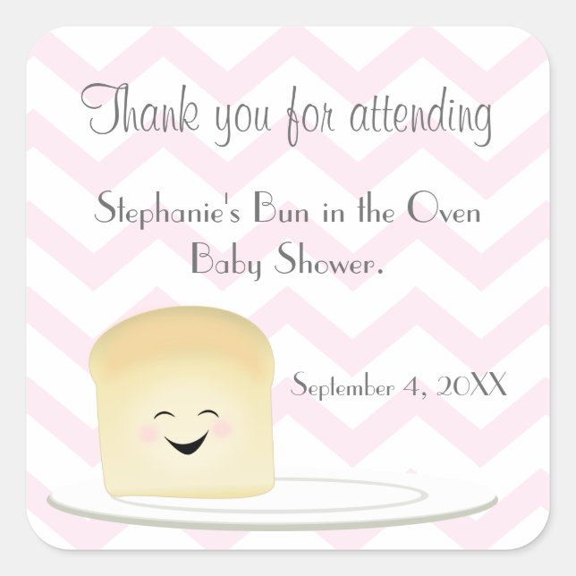 Adesivo Quadrado Toque no Rosa Forno (Frente)