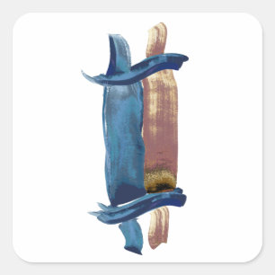 Adesivo Quadrado Torá de Cor da Água