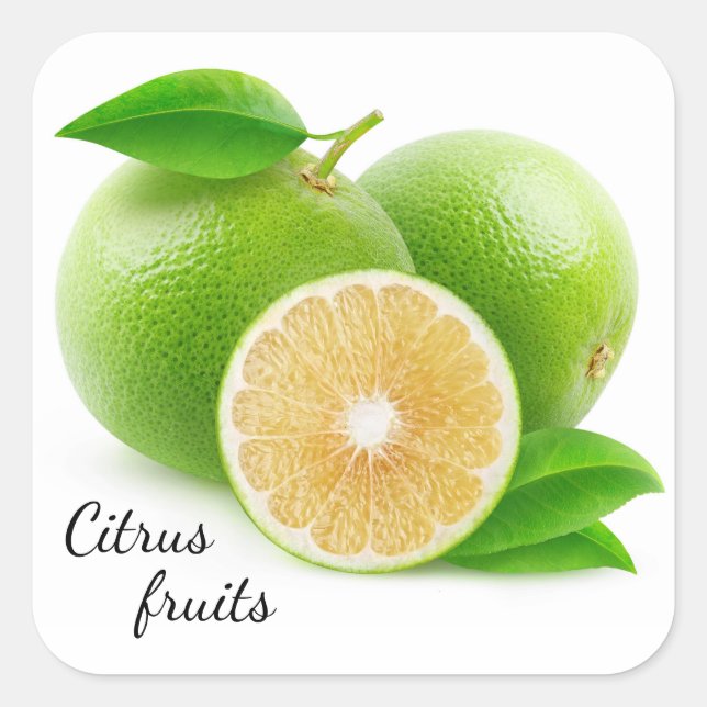 Adesivo Quadrado Toranja (Frente)