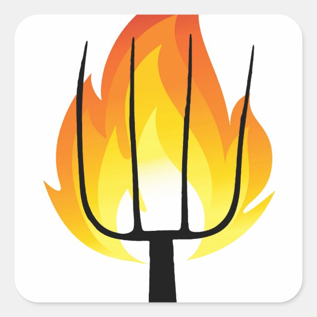 Adesivo Quadrado Torch e Pitchfork (Frente)