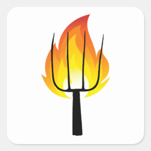 Adesivo Quadrado Torch e Pitchfork