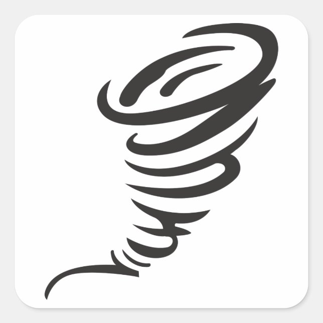 Adesivo Quadrado Tornado (Frente)