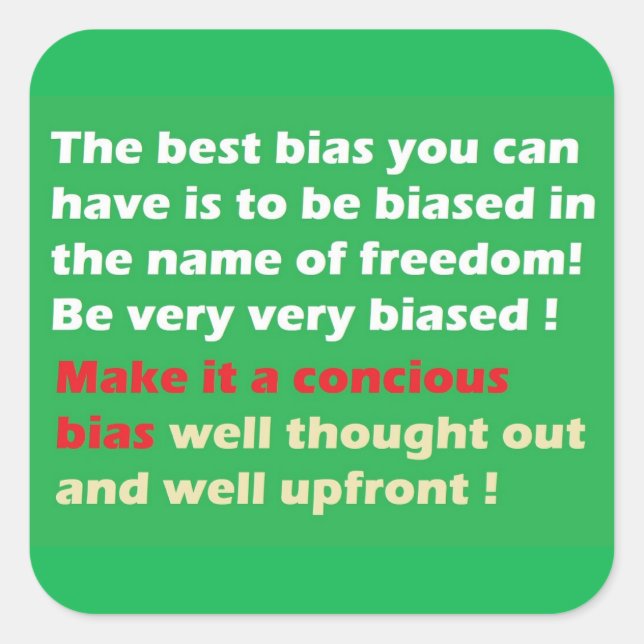 Adesivo Quadrado Torne a liberdade grande novamente (Frente)