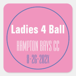 Adesivo Quadrado Torneio feminino Souvenir