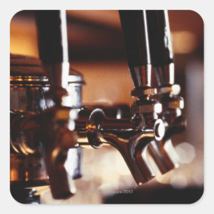 Adesivo Quadrado Torneiras da cerveja