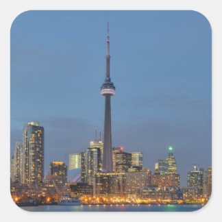 Adesivo Quadrado Toronto Skyline à noite