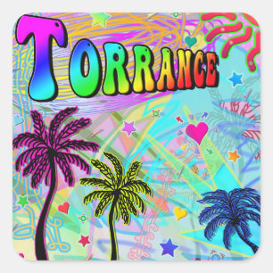 Adesivo Quadrado Torrance Vivid Romance Sticker