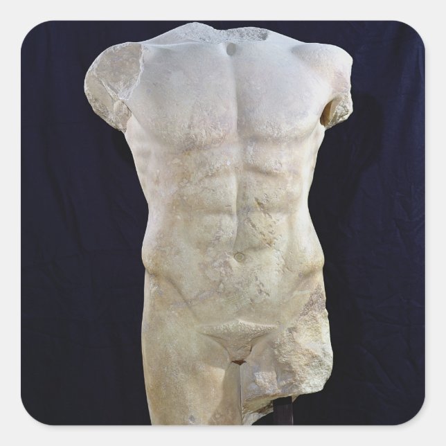 Adesivo Quadrado Torso masculino de Miletus, c.480 BC (Frente)
