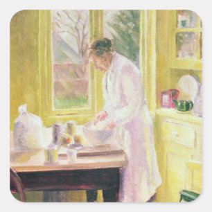 Adesivo Quadrado Torta de Apple do fazer